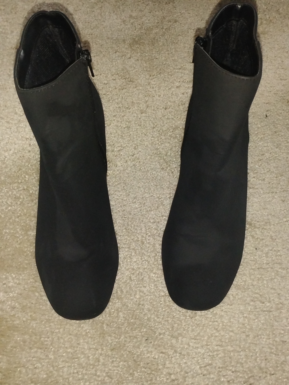 Women’s Black Ankle Boots - Sleek Zip Closure